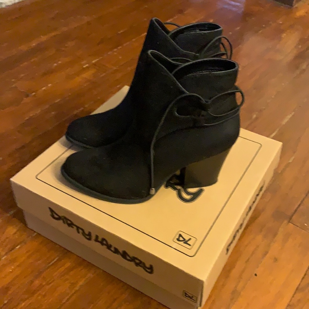 Women’s Faux Suede Black Booties